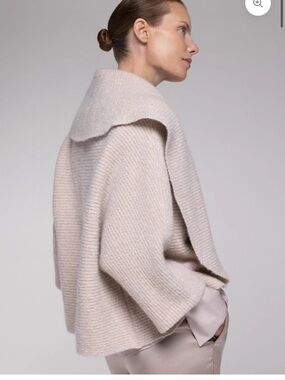 BOUCLÉ CLOUD SHAWL COLLAR CARDIGAN